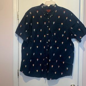 Snow cone button up. The Foundry brand. Size 3XLT.